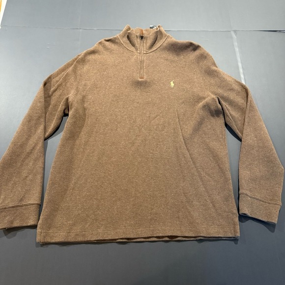 Ralph Lauren Other - Polo Ralph Lauren Men's 100% Cotton 1/4 Zip Pullover Sweater Brown L